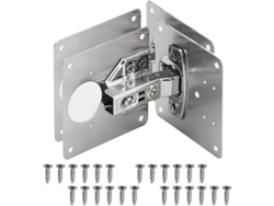 Kit De Reparo De Dobradiça Oculta Com Parafuso De Fixação Para Armário Gabinete Móveis 4pcs
