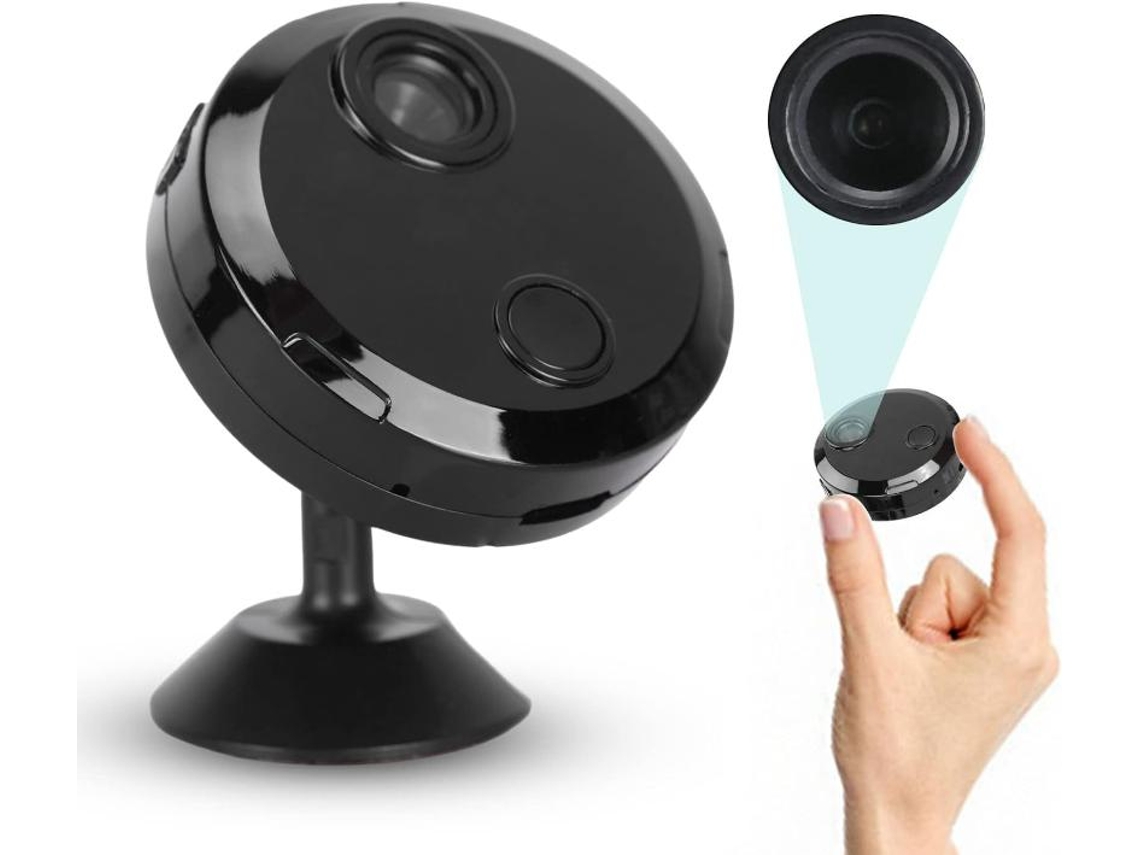 Cámara de vigilancia cámara de seguridad 1080P con base giratoria de 360 ​​grados cámara con monitor WiFi para interiores y exteriores monitoreo en IKIKSO