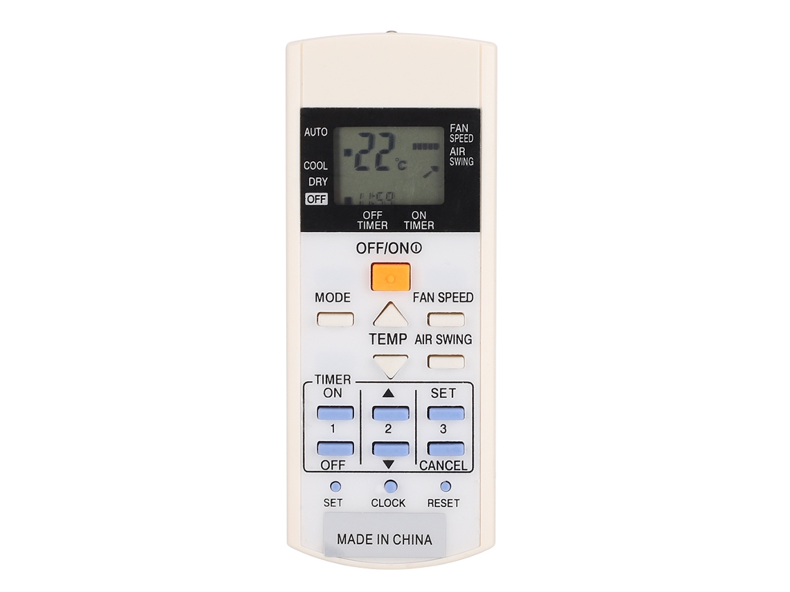 Mando A Distancia Duradero De Abs Blanco Para Aire Acondicionado A75c3297 (sin Batería)