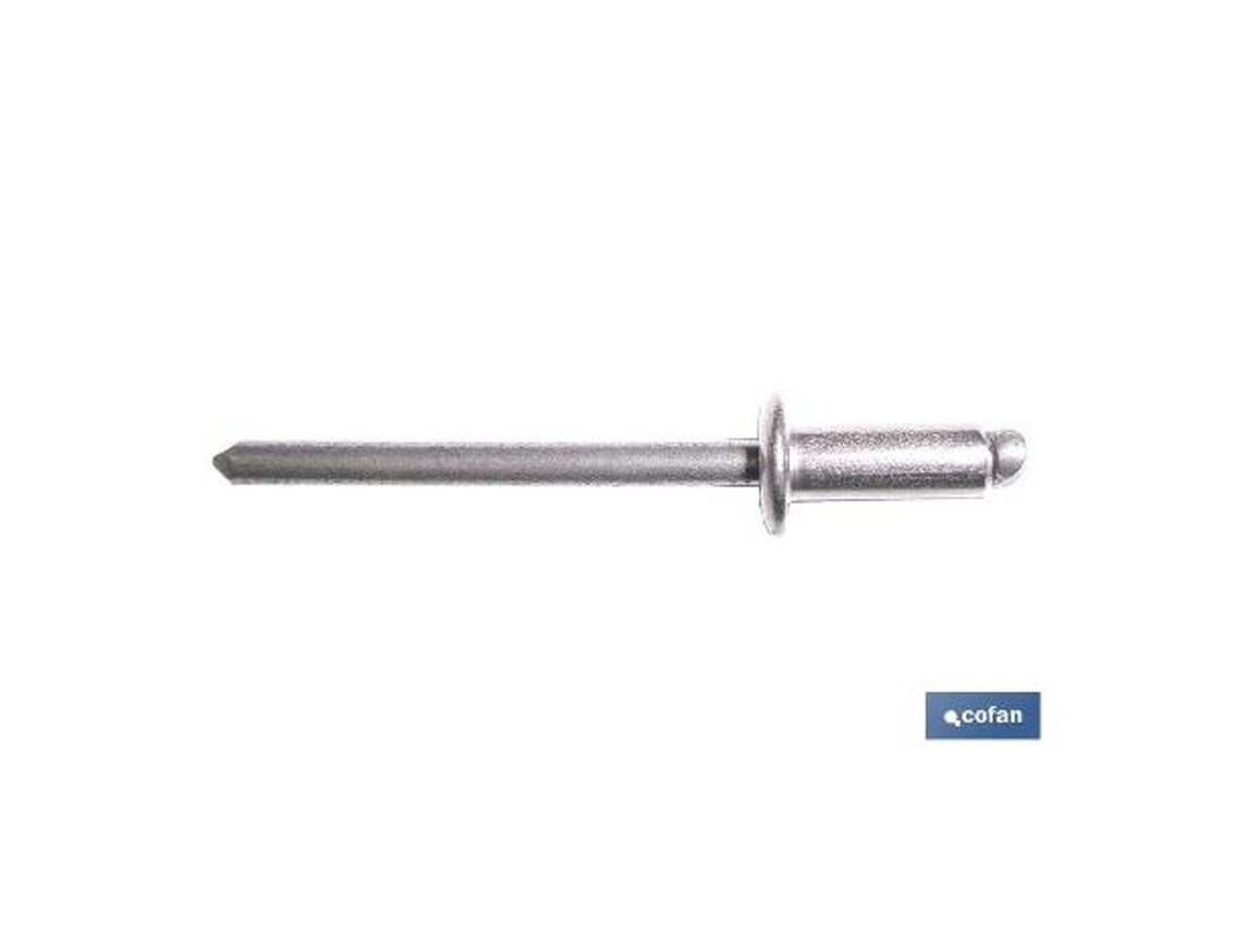 Remache acero inox. a-2  4 x 06 mm   caja 1000 unid.