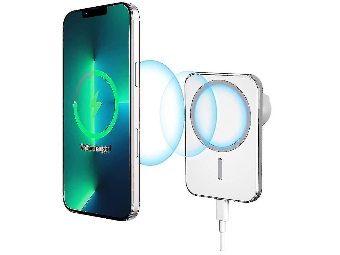 Cargador Carro Fast Mag Para Apple Yizhood Blanco