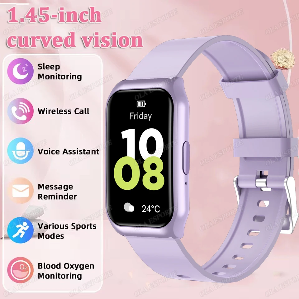 Reloj Inteligente (morado), Monitor De Actividad Física, Monitorización Del Sueño, Resistente Al Agua.