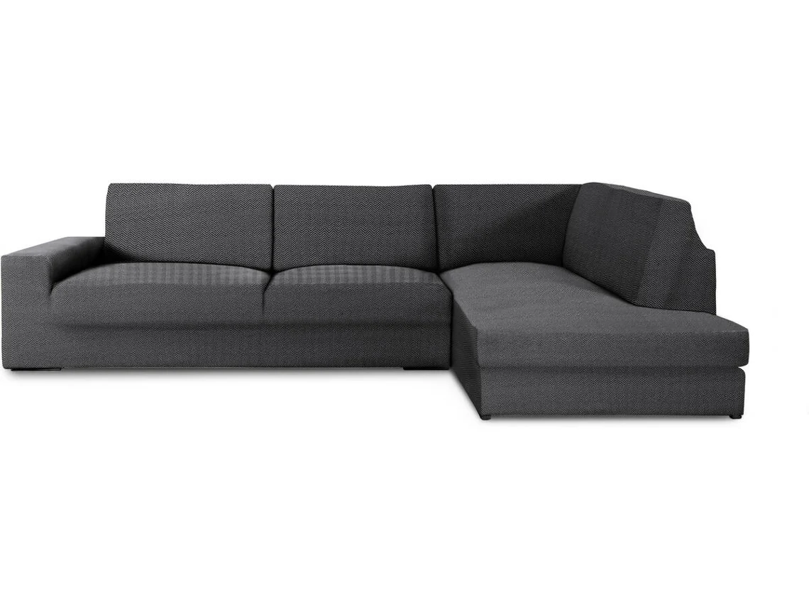 Funda de Chaise Longue Rinconera Derecha EYSA Premium Jaz Tejido Multielástico (500 x 110 x 120 cm - Poliéster y Algodón - Gris Oscuro)
