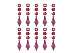 Omni-10pcs Prismas De Cristal Para Lámpara Colgante, Acrílico Con Efecto De Refracción, Decoración Diy Rojo