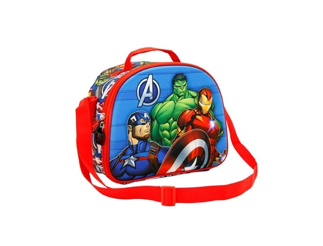 Los Vengadores Primed-Bolsa Portamerienda 3D, Azul