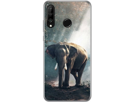 Carcasa Huawei P30 Lite TUMUNDOSMARTPHONE Elefante Multicolor