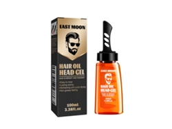 Cera para el cabello de hombre East Moon, peine pompadour, estilo retro de larga duración.