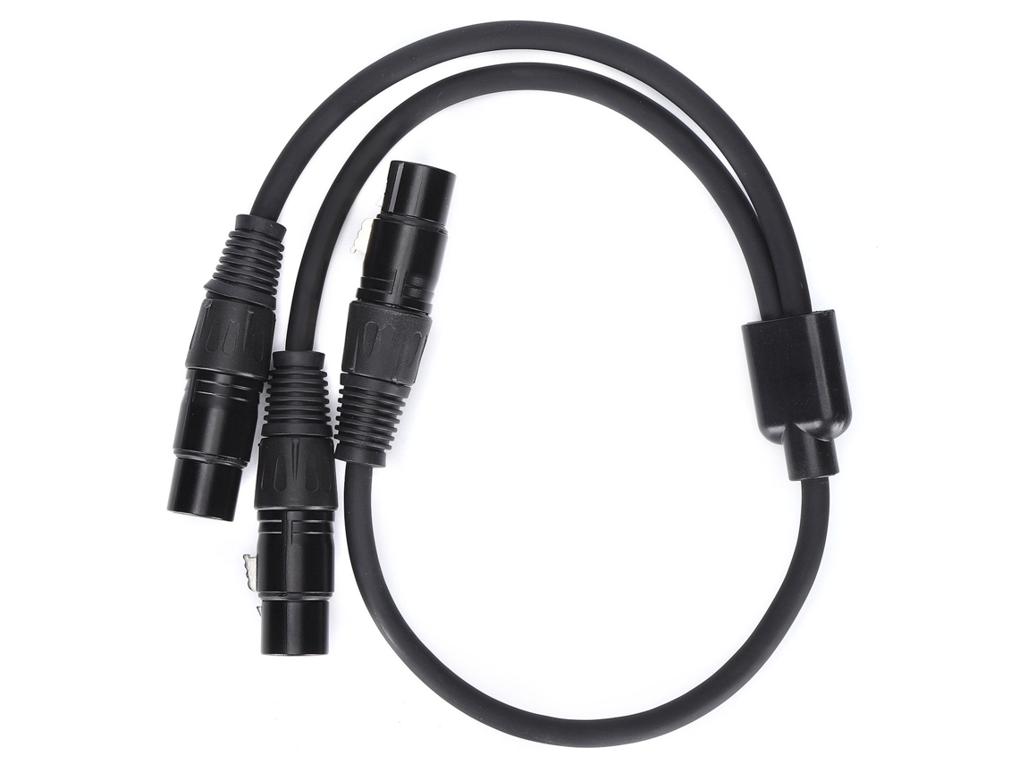 Cable Divisor En Y Para Micrófono Con Conector Xlr Hembra A Doble Conector Xlr Hembra (jd6073)