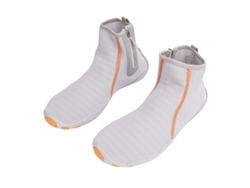2pcs Sapatos De Água Alto Topo Anti-corte Respirável Quick Dry Borracha Nylon Anti-deslizante Para Praia Esportes Água Cinza 44
