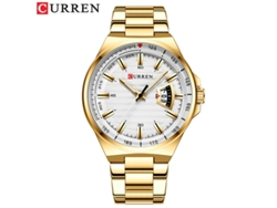 Reloj Casual De Cuarzo Resistente Al Agua (dorado), Con Calendario Y Para Negocios (para Hombre).