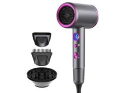 Secador de Pelo Profesional 2000W Difusor/Concentrador/Peine Boquilla Iónico de Alta Velocidad Control de Pantalla Led YEMAESRE