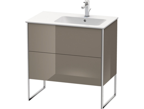 DURAVIT XSquare Vanity unit vertical 81.0 x 47.8 cm, 2 cajones, para lavabo ME de Starck 234683, bol a la derecha