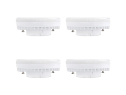 Bombilla Led Gx53 9w Blanco Neutro 4000k 900lm 120° Sin Regulador De Intensidad 4 Unidades Para Armarios De Cocina Y Techo