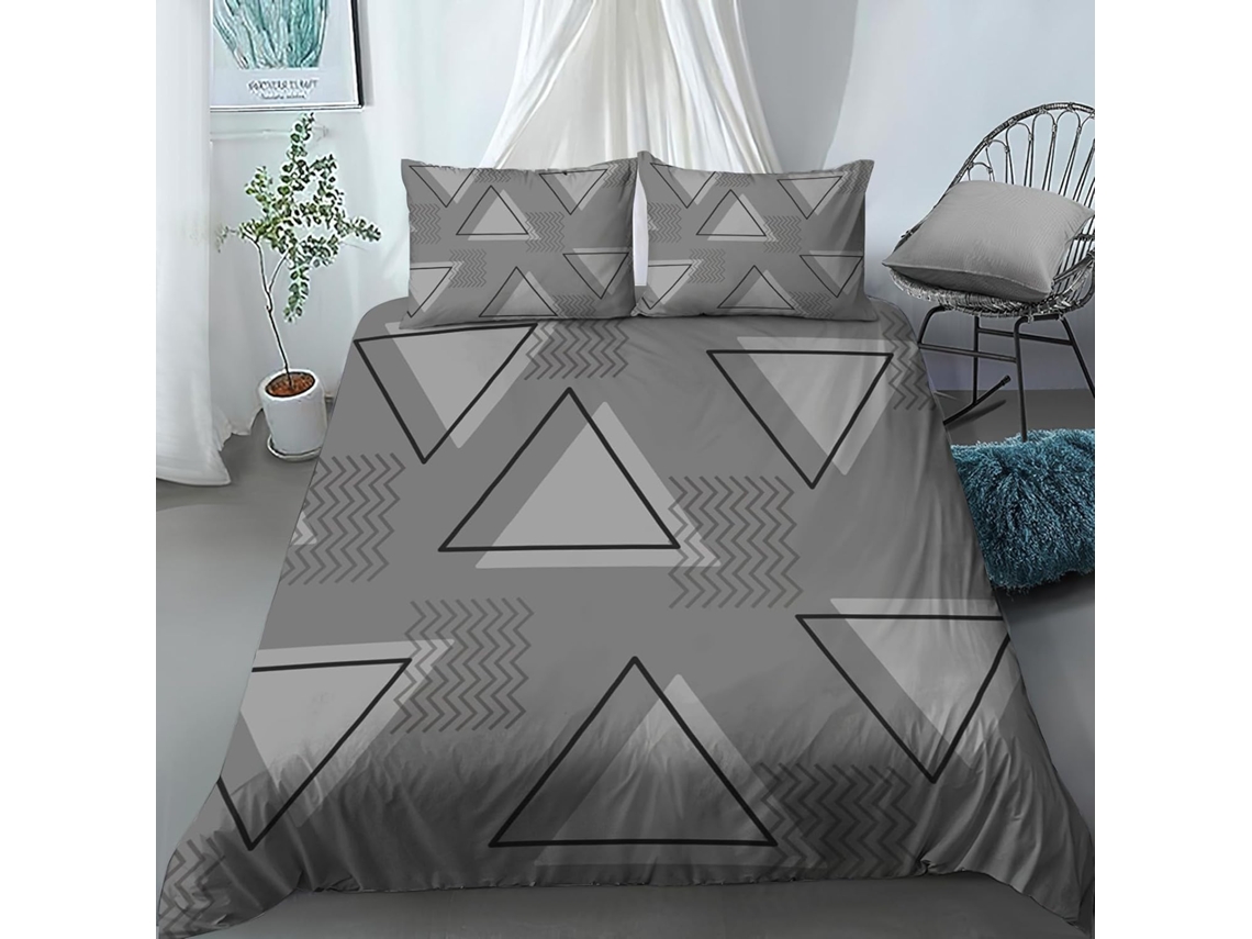 Juego Ropa Cama Piezas Funda Nórdica Microfibra Almohada Juego Material 140x200cm 140 X 200 Cm 65