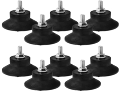 Paquete De 10 Almohadillas Antivibración Goma 5 Cm Material Resistente Estas
