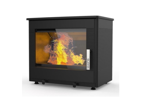 Estufa de leña negra resistente al agua de 7,3 kw FR9016120B - SUPRA