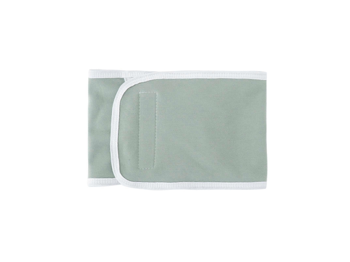 Doble banda umbilical para bebés, suave y transpirable, protectora para el cordón umbilical, para bebés de 0 a 6 meses, verde claro.