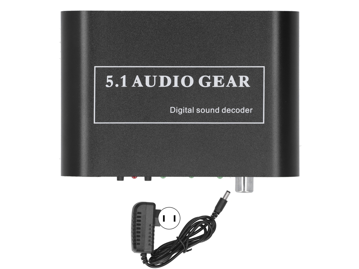 Convertidor de audio digital decodifica la salida analógica DTS/AC3 5.1