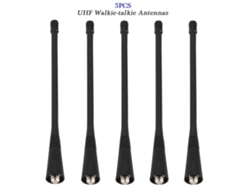 5pcs Antena Para Rádio Walkie Talkie Uhf 400-470mhz 16.5cm/6.5polegadas Compatível Com Gp68/gp88/gp328/gp338