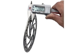 Disco de freno para bicicleta eléctrica de montaña Gustavo, 2,8 mm, 160 mm/180 mm, 6 pernos, 44/48 mm, Vayotoy