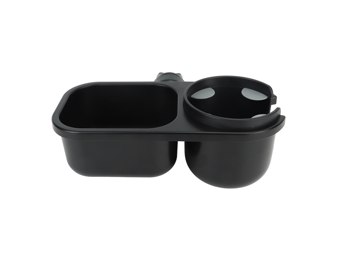 Fiambrera Universal 2 En 1 Para Cochecito Con Portavasos - Negra