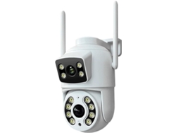 Cámara De Red Inalámbrica Hd Con Función De Giro E Inclinación Para Exteriores, 6 Mp, Doble Pantalla, Ia Y Ajuste Automático.
