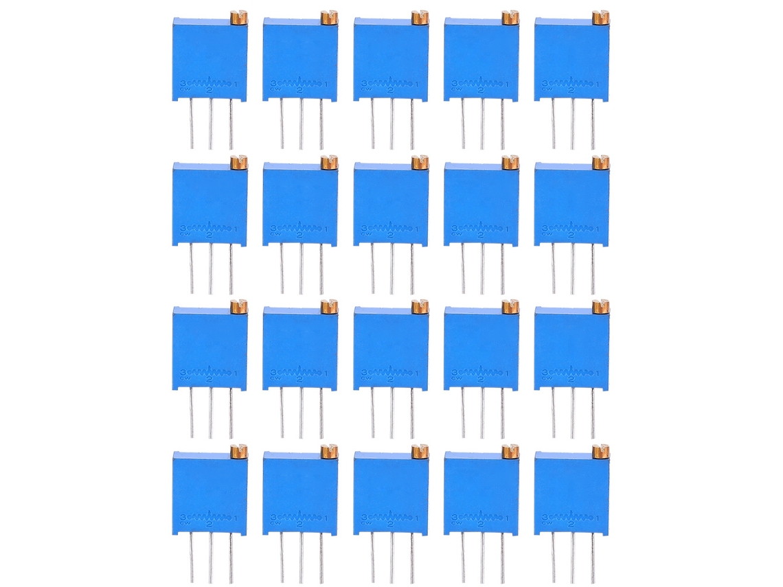 Yncm2026-kit De 20 Potenciómetros Variables 3296 De Alta Precisión 100-1000k Resistencias Componentes Eléctricos