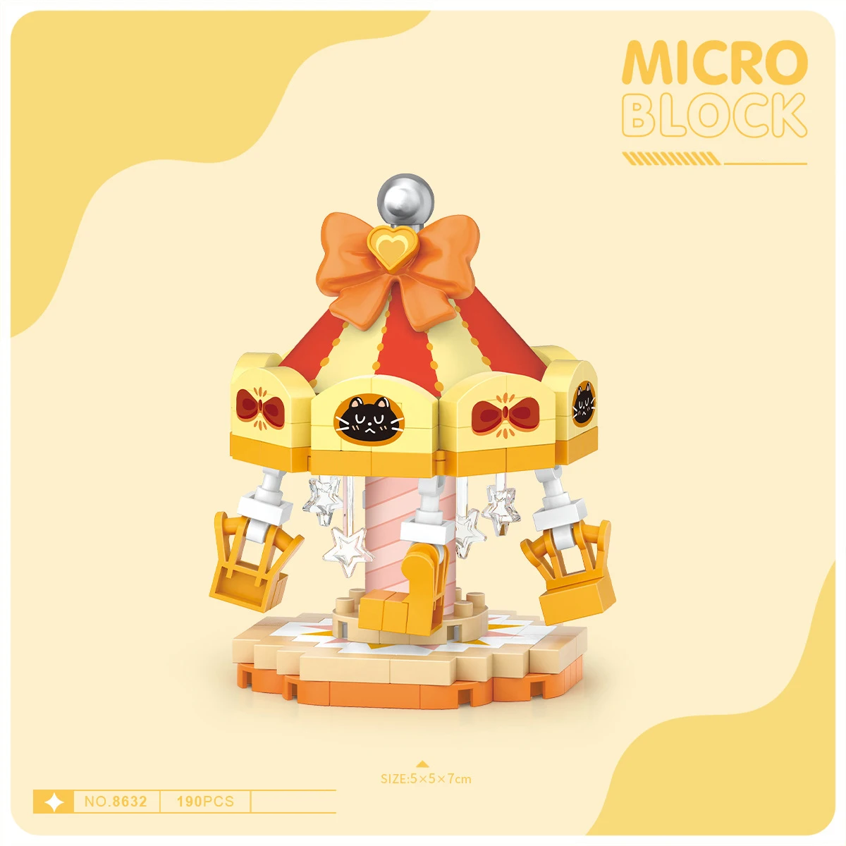 (silla Voladora Giratoria) Bloques De Construcción En Miniatura, Juguetes Y Regalos Para Niños, Bloques De Construcción Nano