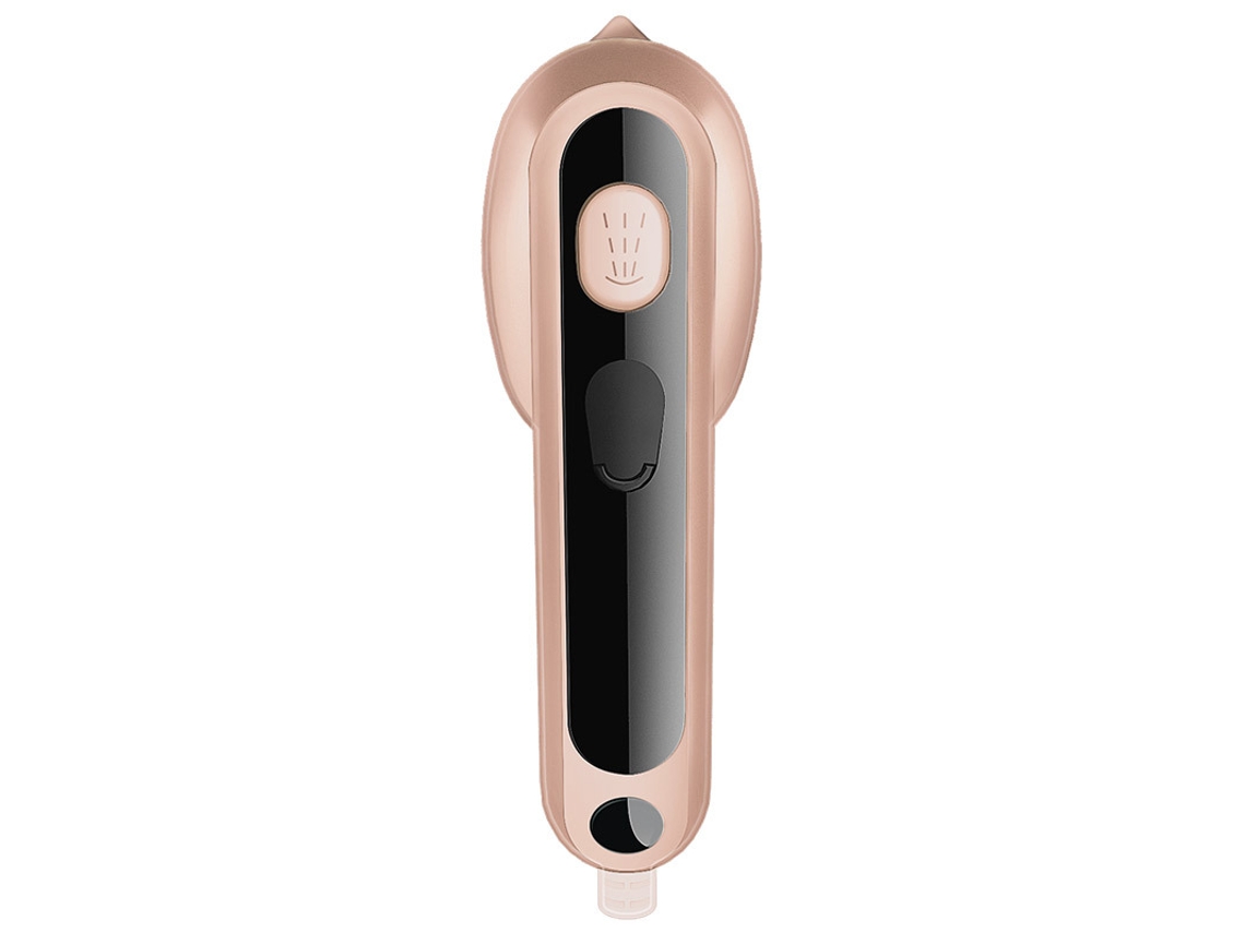 Plancha de vapor portátil compacta Cuich Mini Iron de 40 W con superficie antiarrugas y placa de titanio rosa (110 V/220 V)