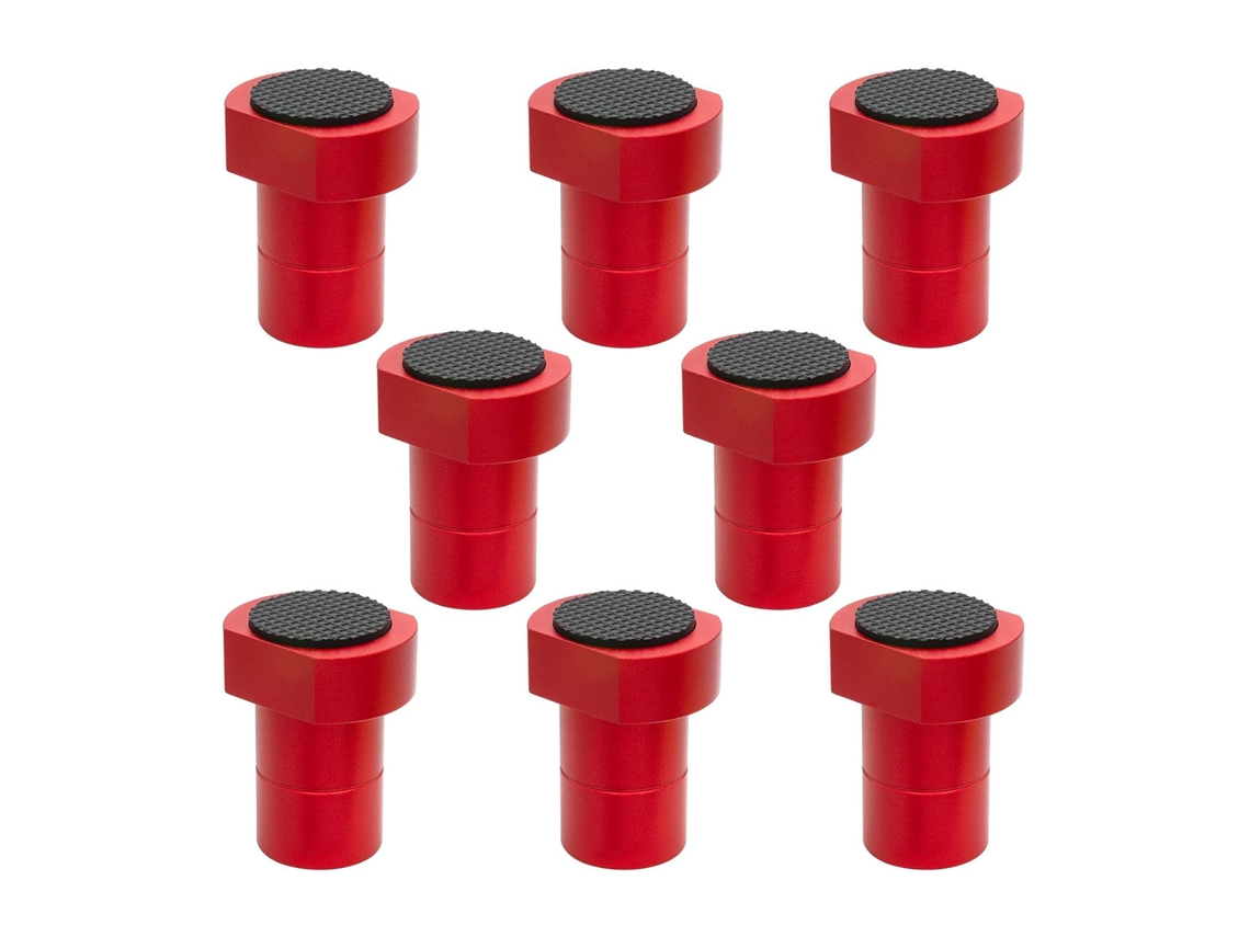 8 Piezas De Insertos De Freno De Mesa Antideslizantes De Aluminio Para Banco De Trabajo De Madera De 3/4 Pulg. (19 Mm)