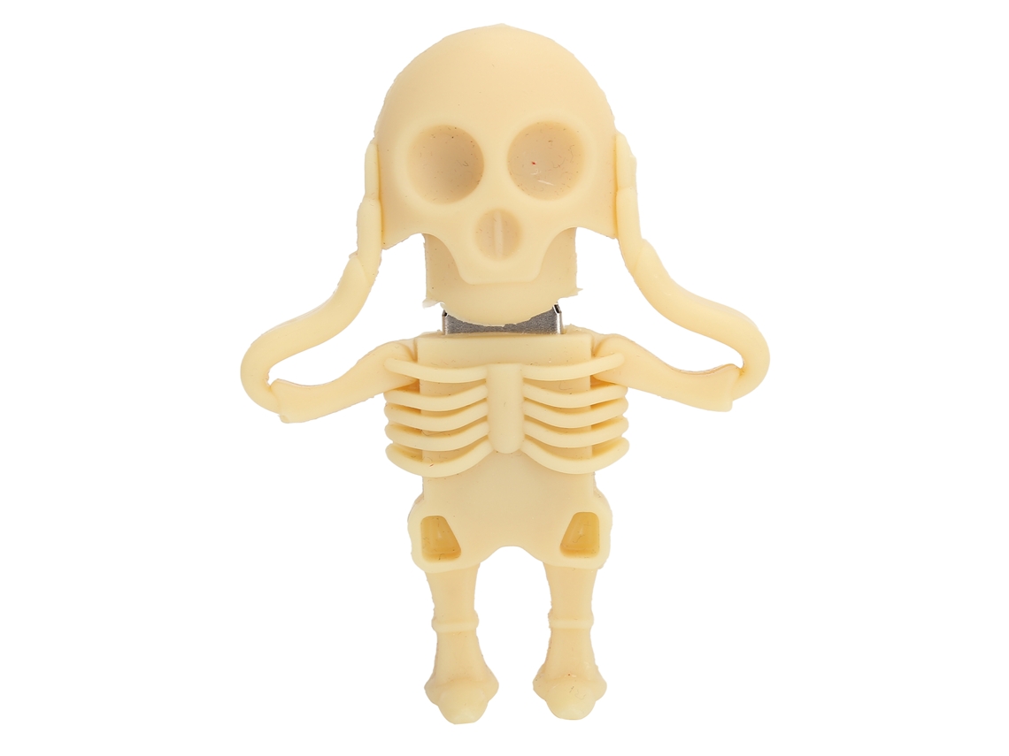 Memoria Usb 2.0 De 128 Gb Con Diseño De Calavera En 3d Para Almacenamiento De Datos: El Regalo Perfecto Para Cumpleaños, Navidad, Pascua Y Año Nuevo.