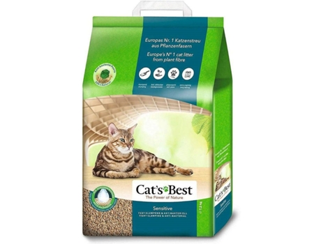 Arena para Gatos CAT'S BEST Sensitive Madera 20 L