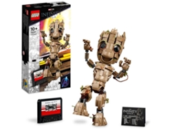 LEGO Marvel: Eu sou o Groot, kit de construção; modelo do Groot Bebé colecionável para construir e exibir para crianças 10+ (476 peças)