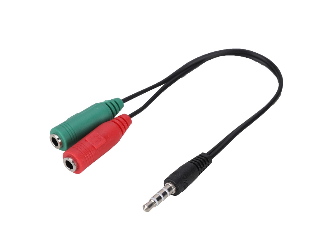 Cable Adaptador De Micrófono De Línea De Audio De 3.5mm Para Teléfono Móvil, Dos En Uno