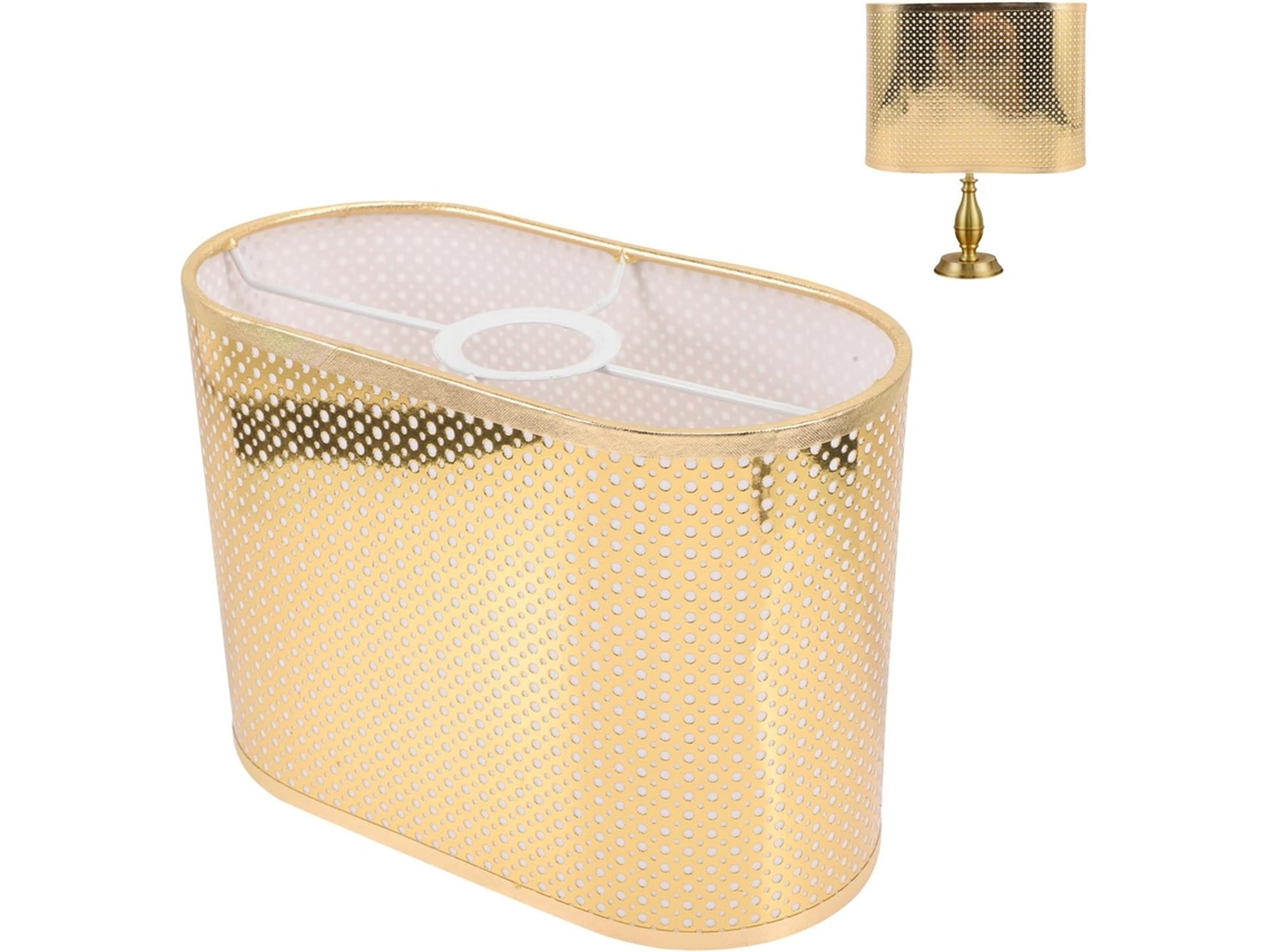 Lámpara de mesa en tela dorada, protección ocular y ambiente acogedor, estructura simple, adecuada para SFUSHOS