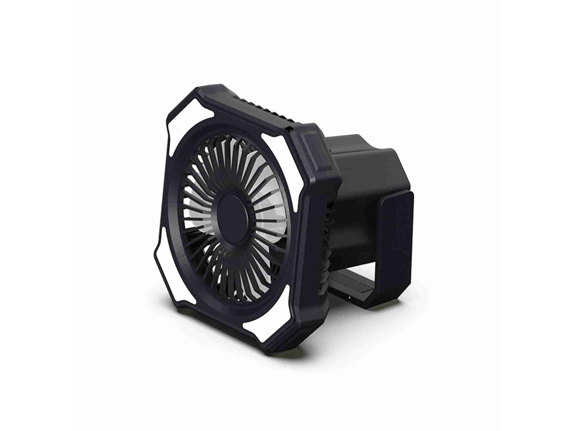 Ventilador De Camping Con Luz Led, Batería Recargable Usb, Portátil, Velocidad Y Brillo Ajustables, Control Remoto.