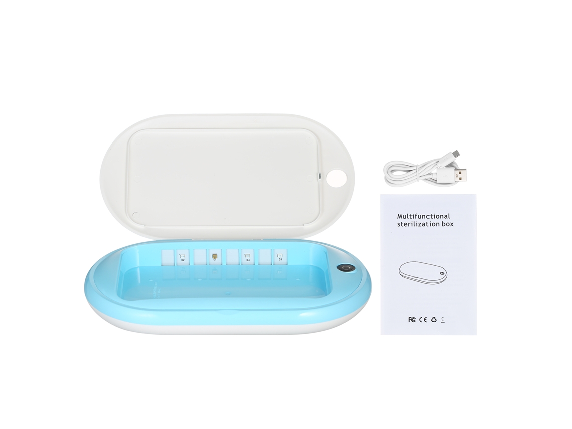 Sanitizador Uv Portátil Con Cargador Inalámbrico Para Teléfonos Joyas Y Más