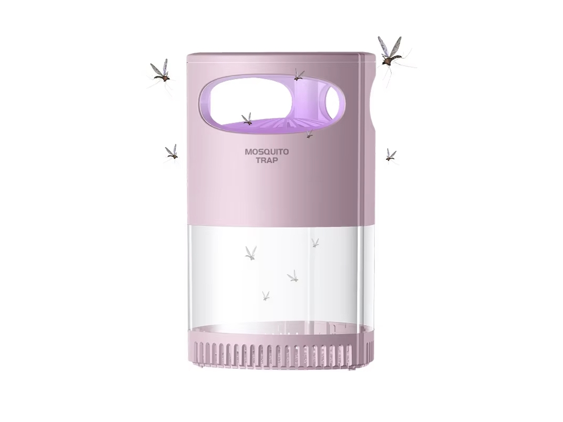Lámpara Antimosquitos Inalámbrica Y Silenciosa (rosa), Tipo C, Alimentada Por Usb, Con Succión Totalmente Automática.