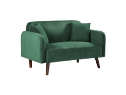 Sofá De 2 Plazas Midt 132x70x81 Cm Pana - Verde [EN.CASA]