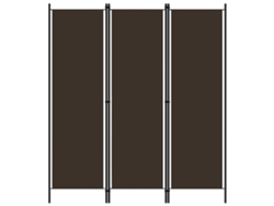 Biombo Divisor De 3 Paneles Marrón 150x180 Cm