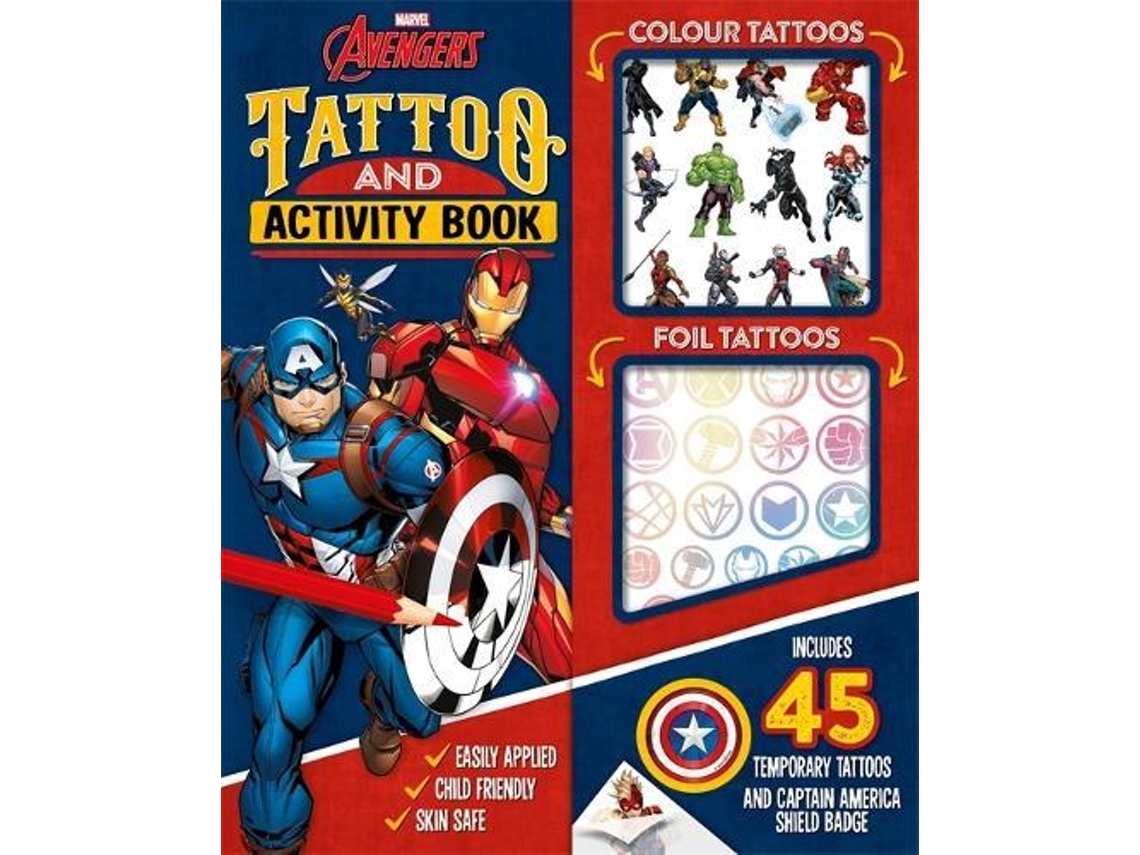 Libro Marvel Avengers Tattoo and Activity Book de Marvel Entertainment International Ltd (Inglés)