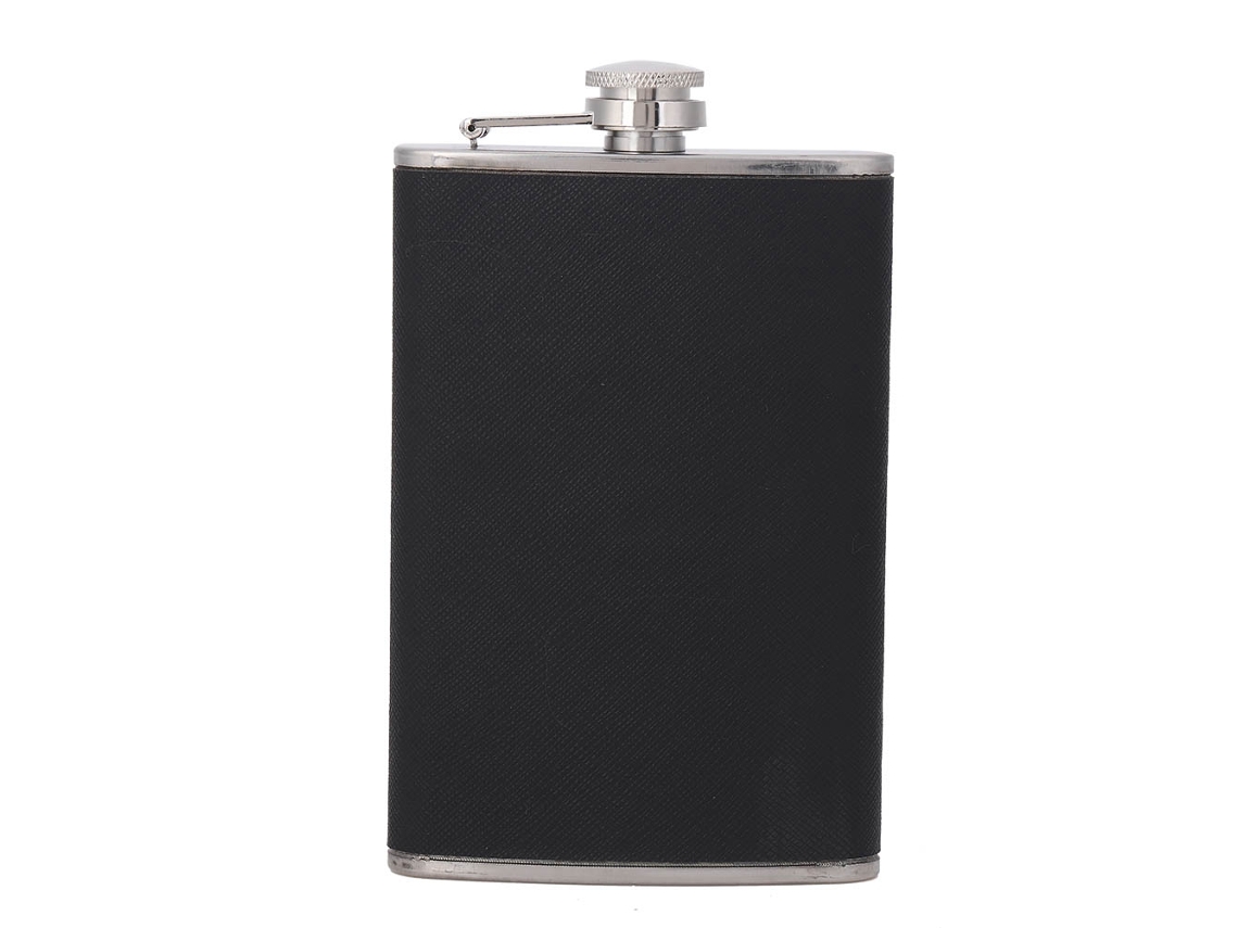 Botella portátil de acero inoxidable para vino y whisky (240 ml)