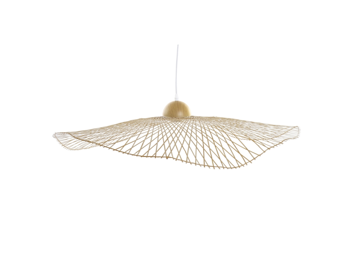 Lampara Techo Bambú Pamela Natural 85x85x17cm