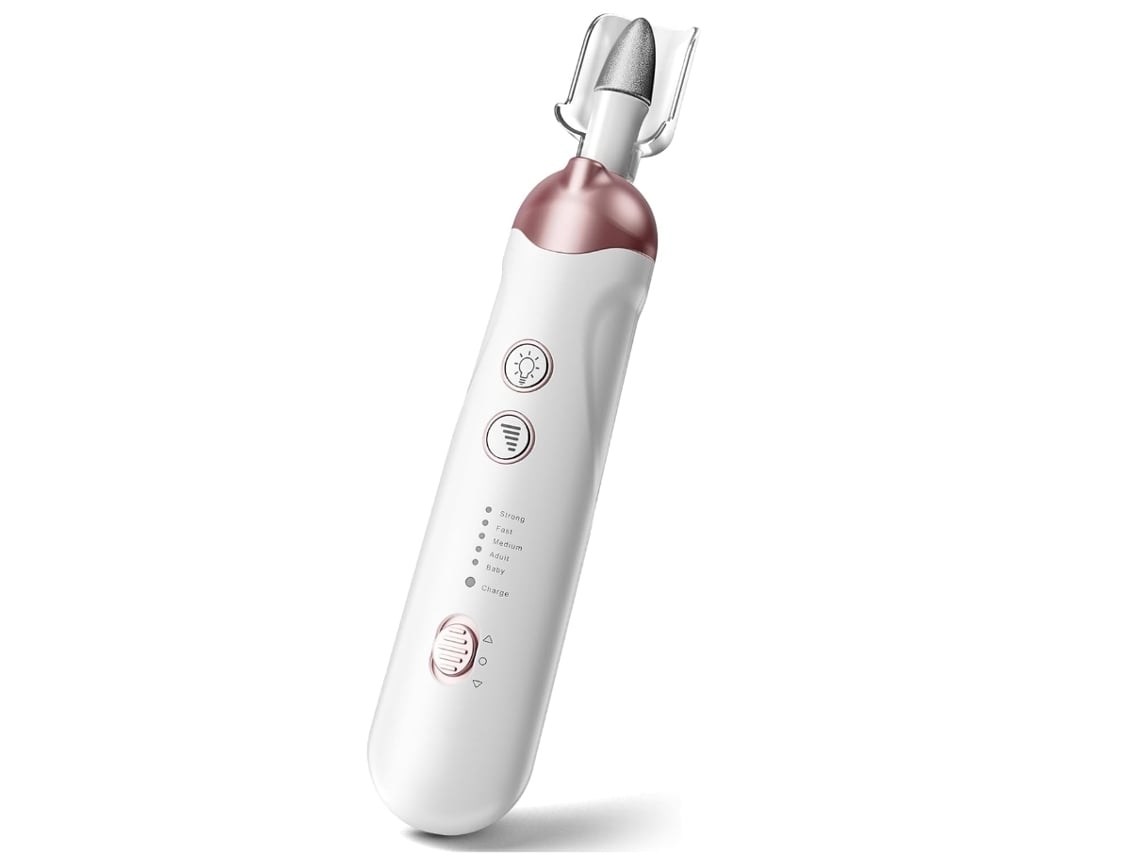 Juego De Lima De Uñas Eléctrica De Manicura Profesional 8 En 1 Herramienta De Pedicura De Pies Inalámbrica 5 Velocidades Blanco
