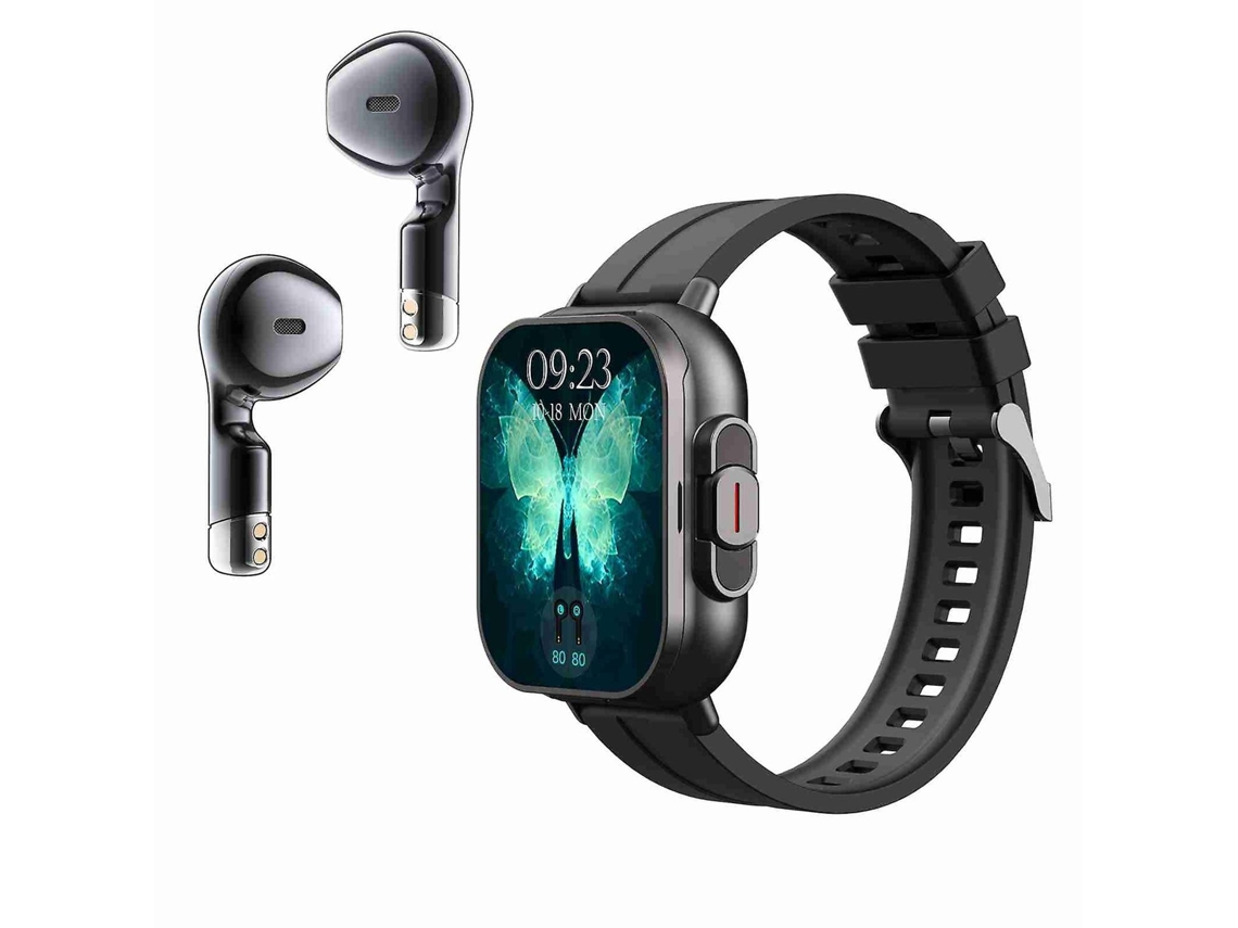 Correa de silicona para auriculares Bluetooth 2 en 1, pulsera de silicona para reloj inteligente Ly Ebike (beige)
