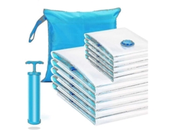 2026-bolsas De Vacío Para Ropa Y Edredones 12 Piezas 4 Grandes 100x80 Cm Almacenamiento Viaje Resistente Airtight