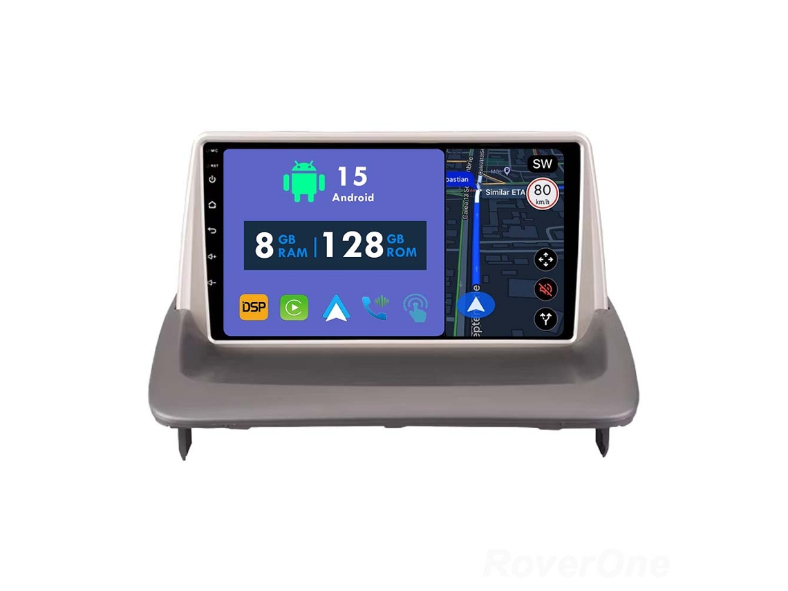 Coche Radio Android Auto Autoradio 8GB RAM 128G ROM CarPlay Navegación GPS Pantalla Táctil RoverOne para Volvo C30 S40 V50 C70 2004 - 2012