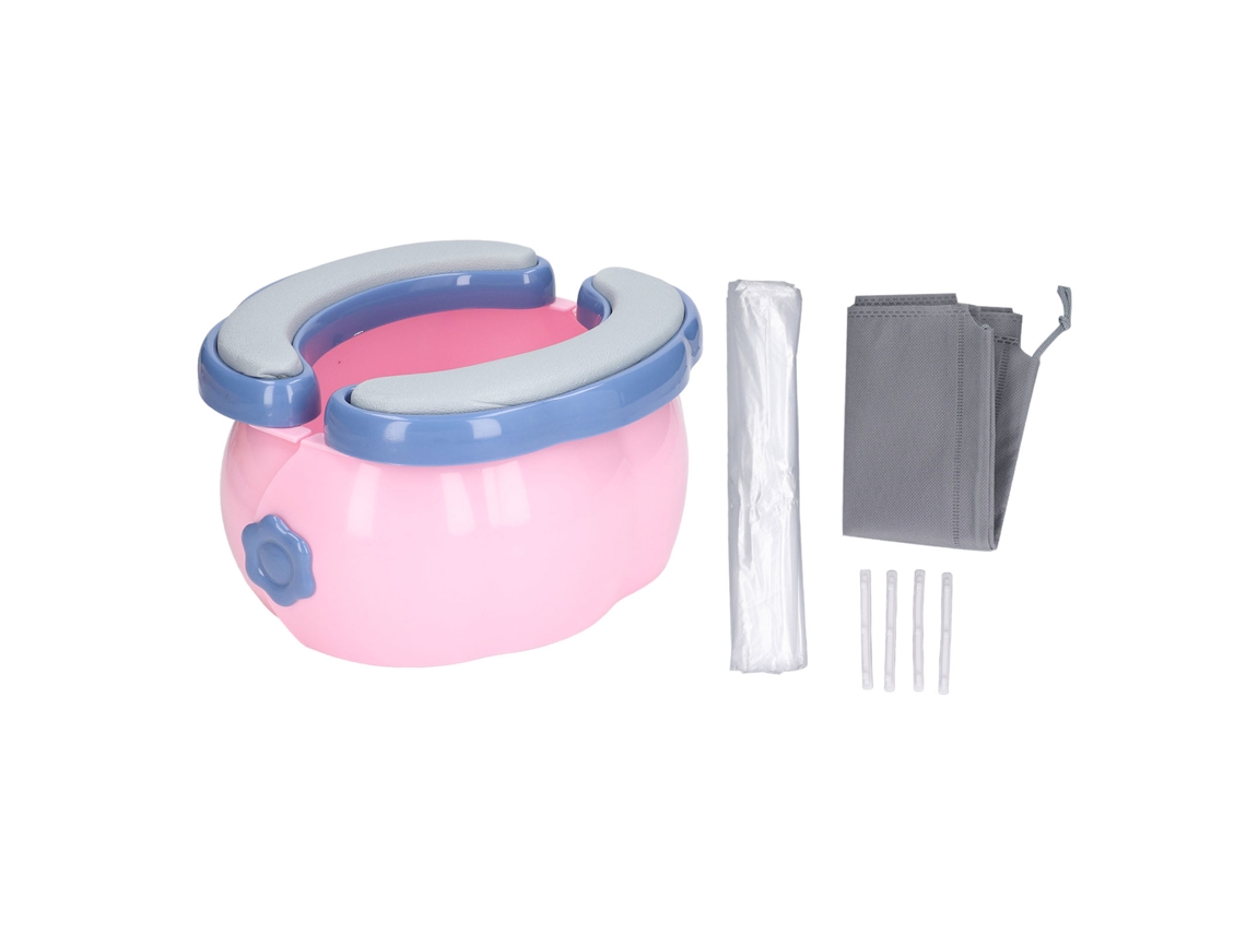 Inodoro Portátil Plegable Para Niños Con 20 Bolsas Para Viajes Y Uso De Emergencia.