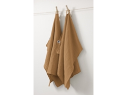 2 Toallas De Mano 50 X 70 Cm Gaïa Camel