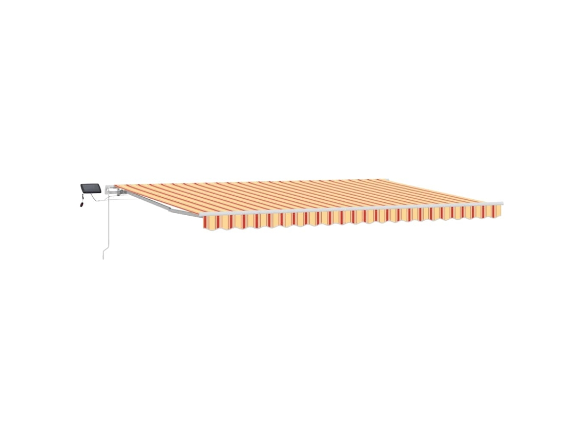 Maison Exclusive - Toldo Retráctil Amarillo Y Naranja 500 X 300 Cm Tela Y Acero